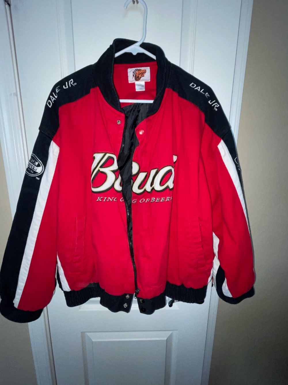 Dale Earnhardt Jr. Budweiser NASCAR Nextel Cup Series Racing Jacket Size XL